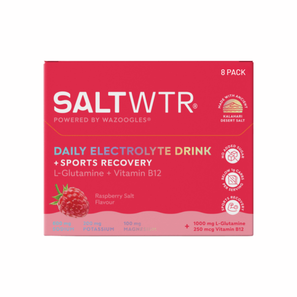 Wazoogles SaltWTR Daily Electrolyte Drink Raspberry Salt 8 Pack
