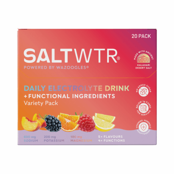 Wazoogles SaltWTR Daily Electrolyte Drink Variety Pack 20 Pack