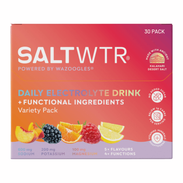 Wazoogles SaltWTR Daily Electrolyte Drink Variety Pack 30 Pack