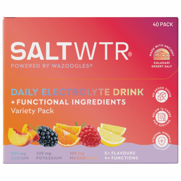 Wazoogles SaltWTR Daily Electrolyte Drink Variety Pack 40 Pack