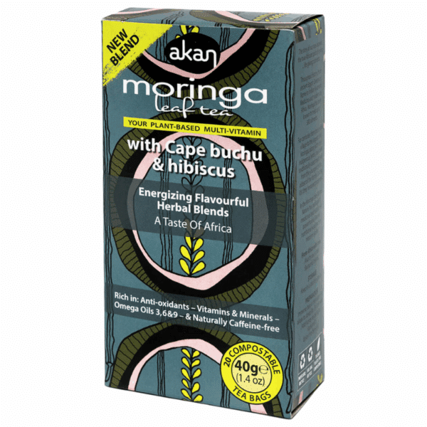 Akan Moringa Tea Cape Buchu & Hibiscus Teabags 20