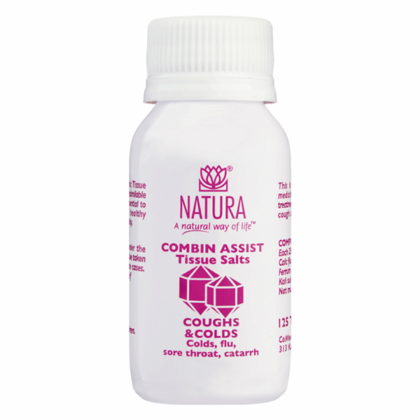 Natura Combin Assist Tissue Salts Coughs & Colds Tablets 125