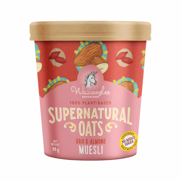 Wazoogles Oats Pot Goji & Almond Muesli 88g