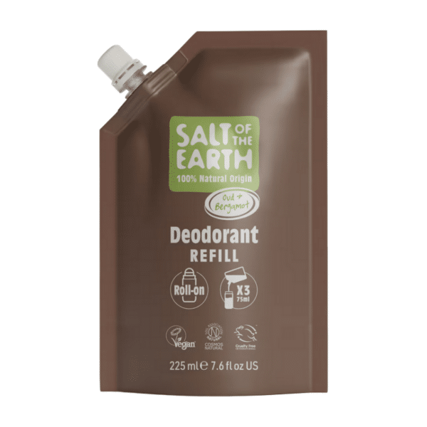 Salt of the Earth Oud & Bergamot Roll On Refill 225ml