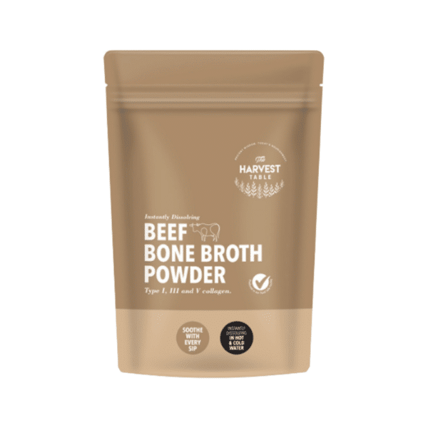 The Harvest Table Pure Beef Bone Broth Powder (Instantly Dissolving) 150g Refill