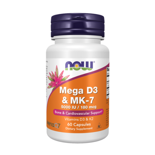 Now Foods Mega D3 &Amp; Mk 7 Capsules 60