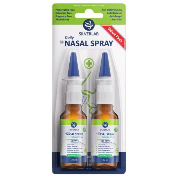 Silverlab Colloidal Silver Nasal Spray 30ml - 2 Pack