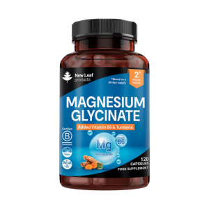 New Leaf Magnesium Glycinate With B6 &Amp; Turmeric 120